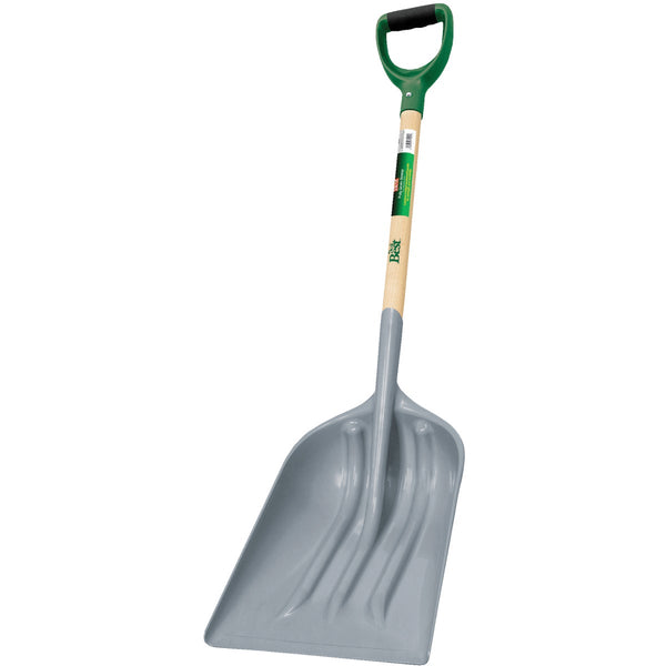 Do it Best 29 In. Wood D-Grip Handle Poly Scoop Shovel