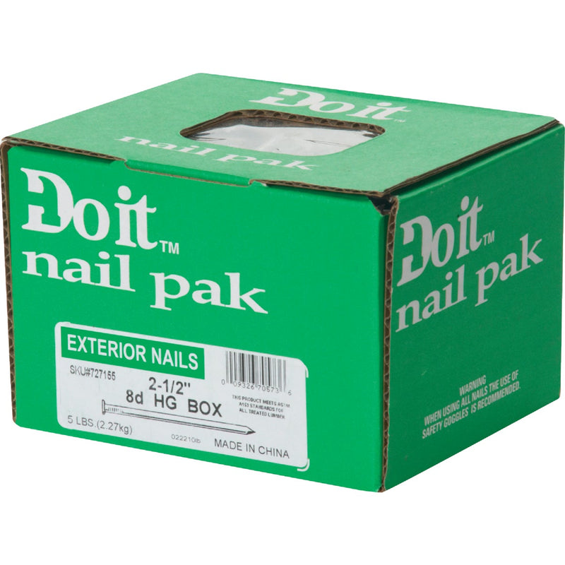 Do it 8d x 2-1/2 In. 11-1/2 ga Hot Galvanized Box Nails (725 Ct., 5 Lb.)