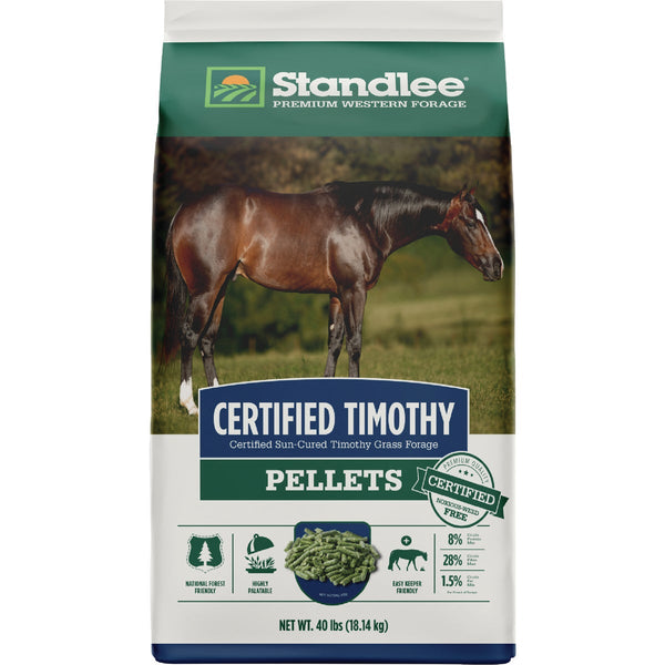 Standlee Premium Western Forage 40 Lb. Certified Timothy Grass Pellets