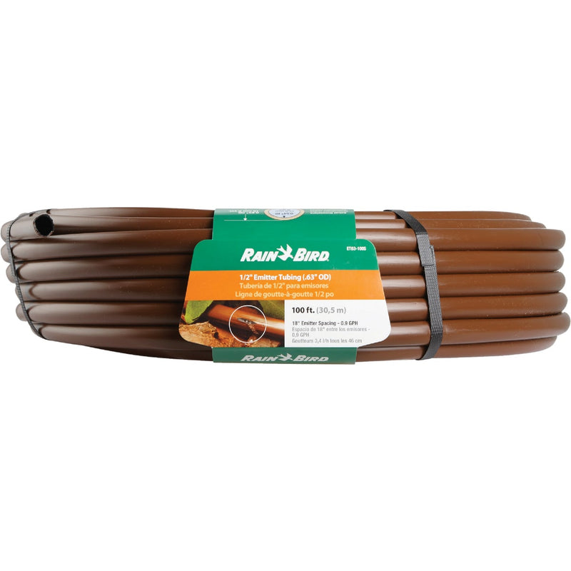 Rain Bird 1/2 In. X 100 Ft. Brown Plastic Emitter Drip Tubing