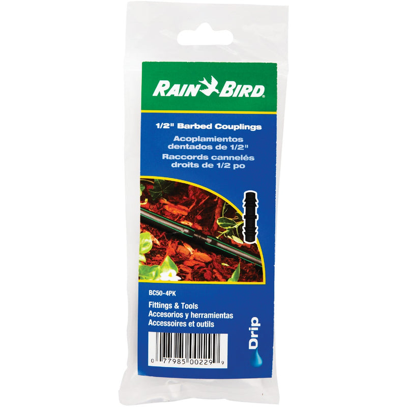 Rain Bird 1/2 In. Tubing Barbed Coupling (4-Pack)