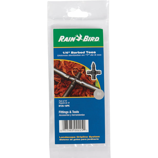 Rain Bird 1/4 In. Barb x 1/4 In. Barb Tee (10-Pack)