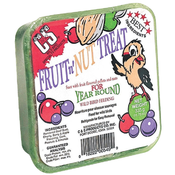 C&S 11.75 Oz. Fruit n' Nut Treat Suet