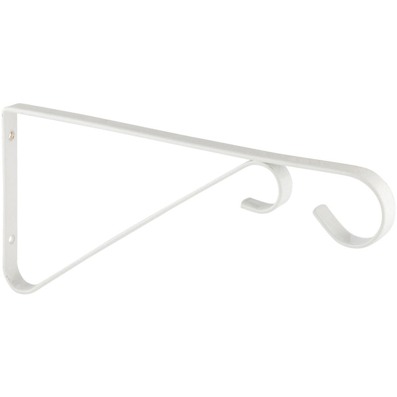 National 9 In. White Steel Hanging Plant Bracket