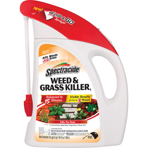 Spectracide Flip N' Go 64 Oz. Ready To Use Battery Powered Sprayer Weed and Grass Killer