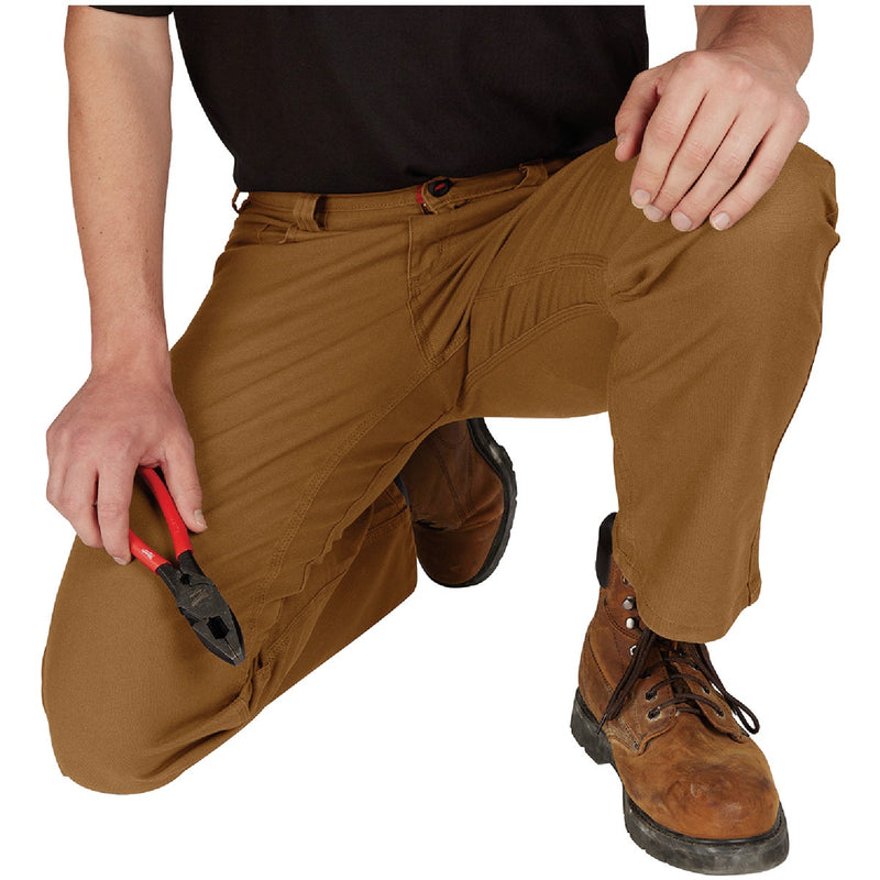 Milwaukee Flex Khaki 30 x 32 Heavy-Duty Work Pants
