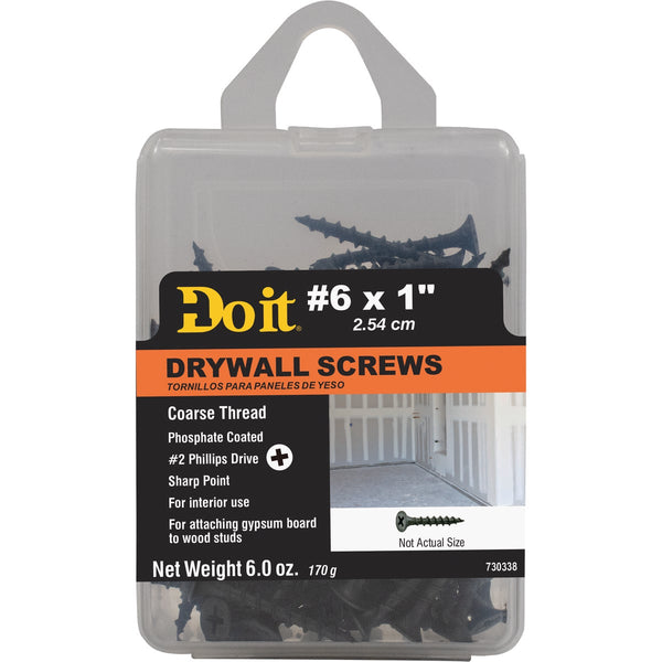 Do it #6 x 1 In. Coarse Thread Phosphate Drywall Screw (6 Oz. Pack)