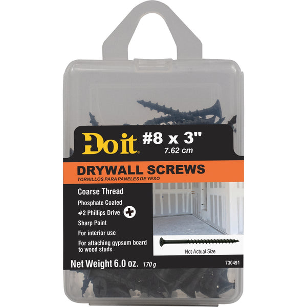 Do it #8 x 3 In. Coarse Thread Phosphate Drywall Screw (6 Oz. Pack)