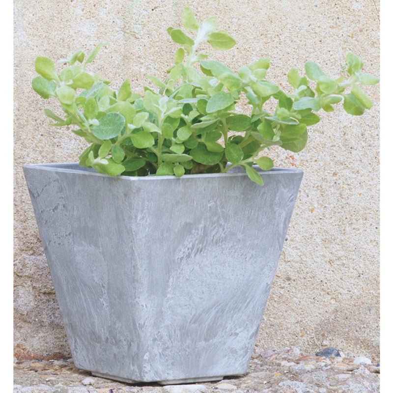 Novelty ArtStone Ella 12 in. W. x 12 in. H. x 12 in. L. x Gray Resin Planter