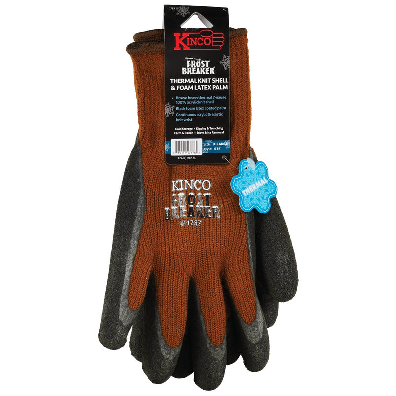 Kinco Frost Breaker Men's XL Acrylic Knit Shell Latex Coated Palm Glove
