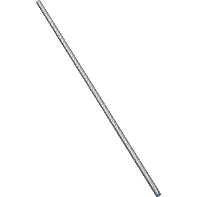 Hillman Steelworks 1/4 In. x 2 Ft. Steel Threaded Rod