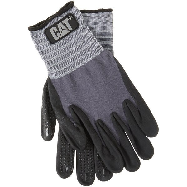 CAT Men's Large Dotted & Dipped Nitrile Coated Glove