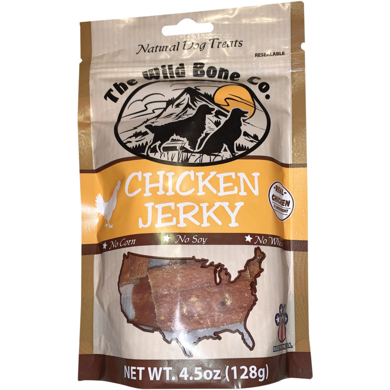 The Wild Bone Company Chicken Jerky Dog Treat, 4.5 Oz.