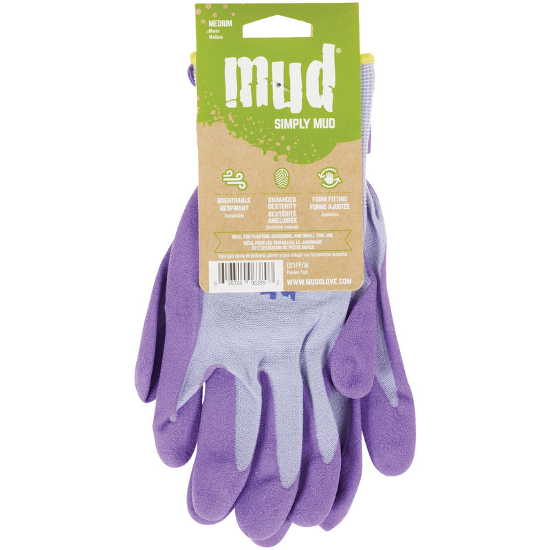 Simply Mud Women's Medium Nylon Passion Fruit Garden Glove