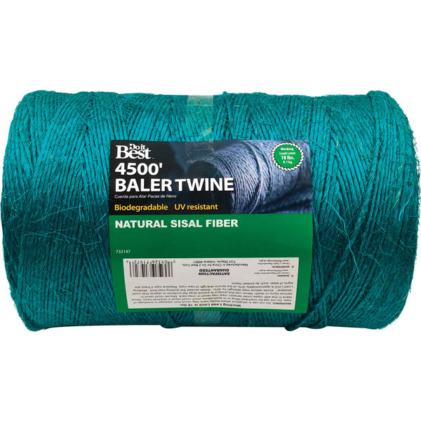 Do it Best 0.110 In. x 4500 Ft. Green Sisal Fiber Baler Twine