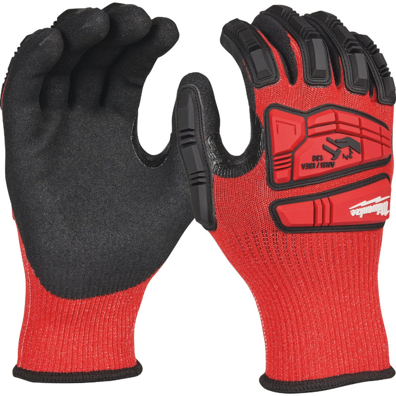 Milwaukee Impact Cut Level 3 XL Unisex Nitrile Dipped Work Gloves