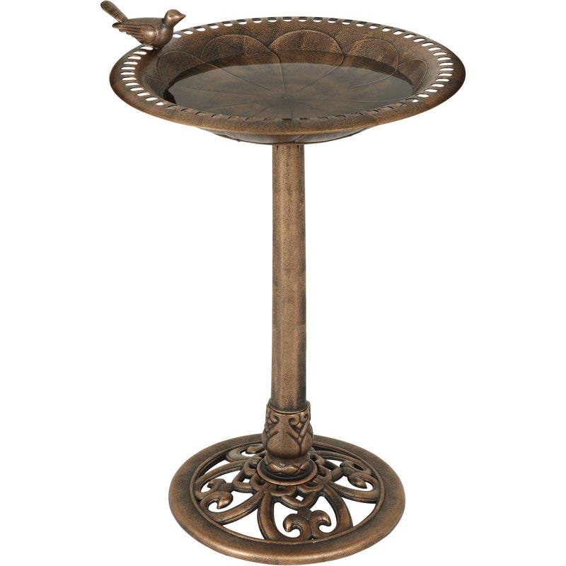 Best Garden Antique Bronze Decorative Pedestal Bird Bath