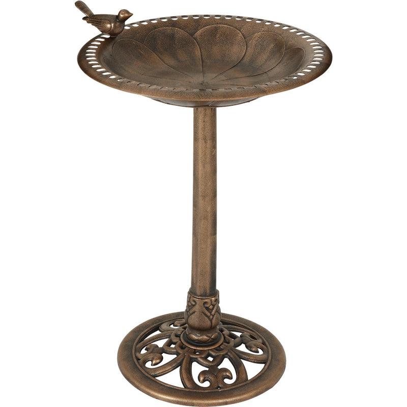 Best Garden Antique Bronze Decorative Pedestal Bird Bath