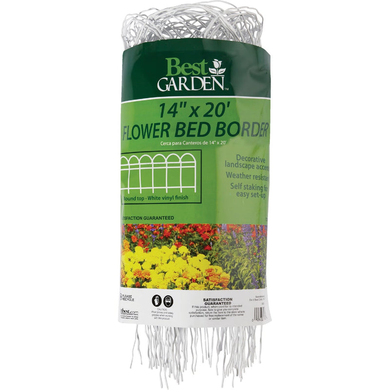 Best Garden 14 In. H x 20 Ft. L Galvanized Wire Decorative Border Fence