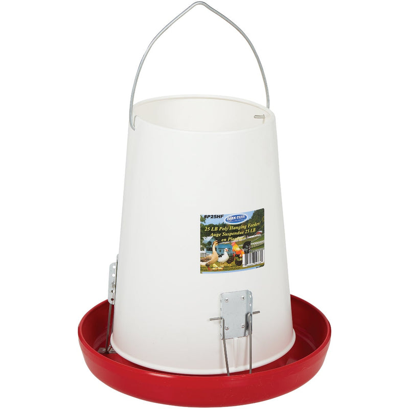 Farm-Tuff 25 Lb. Capacity Hanging Plastic Poultry Feeder