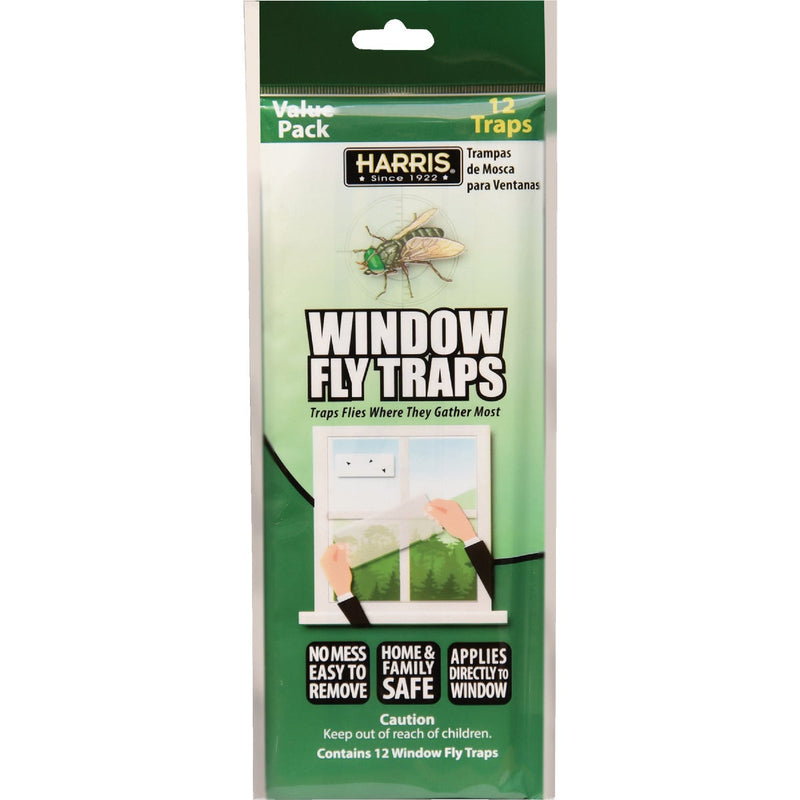 Harris Disposable Window Fly Traps (12-Pack)