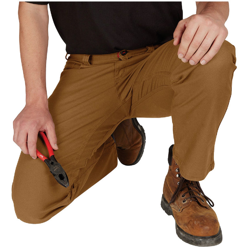 Milwaukee Flex Khaki 32 x 30 Heavy-Duty Work Pants