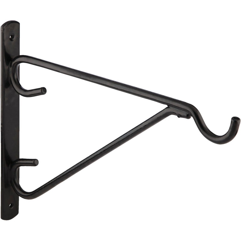 National 12 In. Black Vinyl-Coated Steel Plant Hanger Bracket