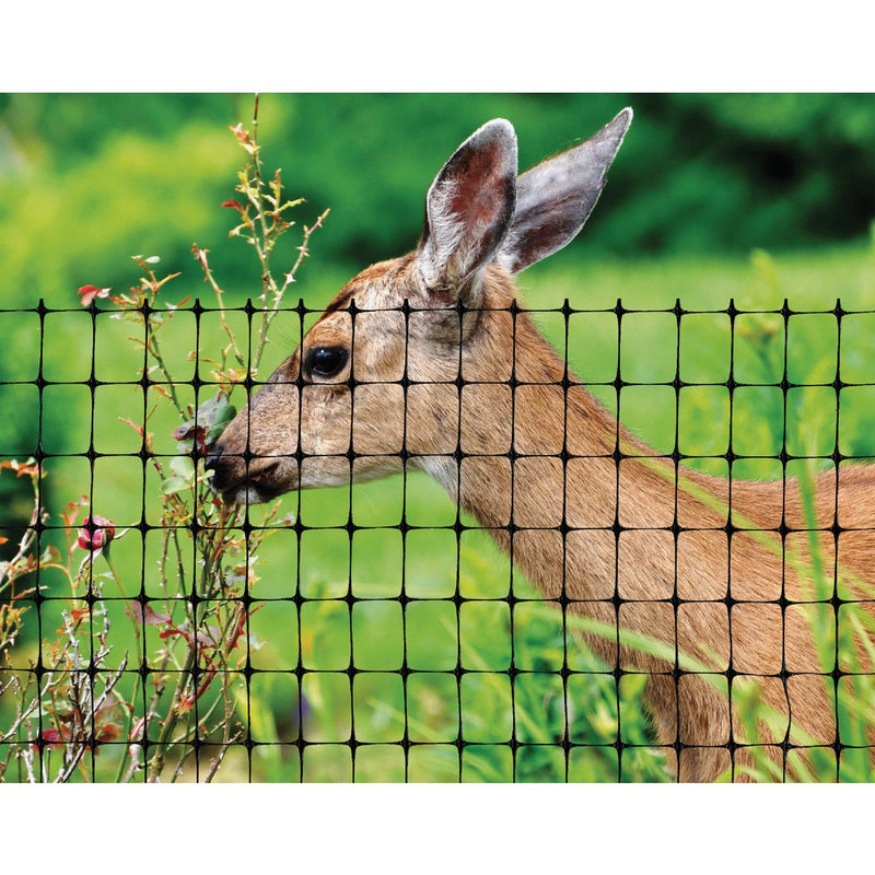 Tenax Deer Net 7 Ft. H. x 100 Ft. L. Polypropylene Deer Fence, Black