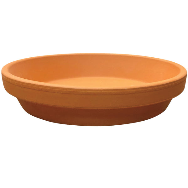 Deroma 6.7 In. Red Terracotta Clay Standard Saucer