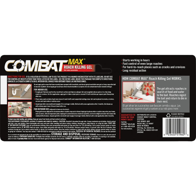 Combat Max 2.1 Oz. Ready To Use Gel Roach Killer