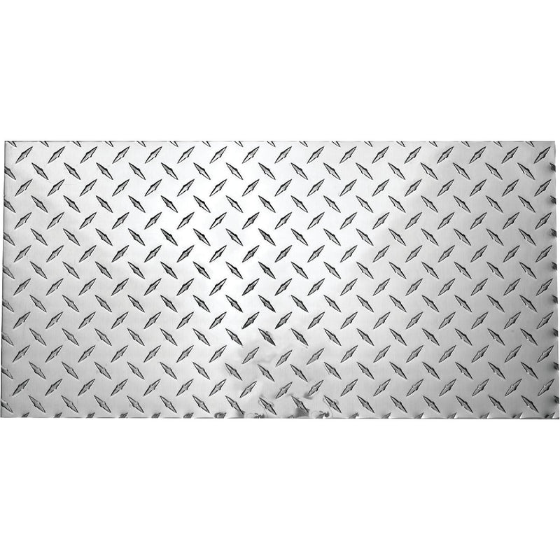 Hillman Steelworks 12 In. x 24 In. Brite Aluminum Tread Plate