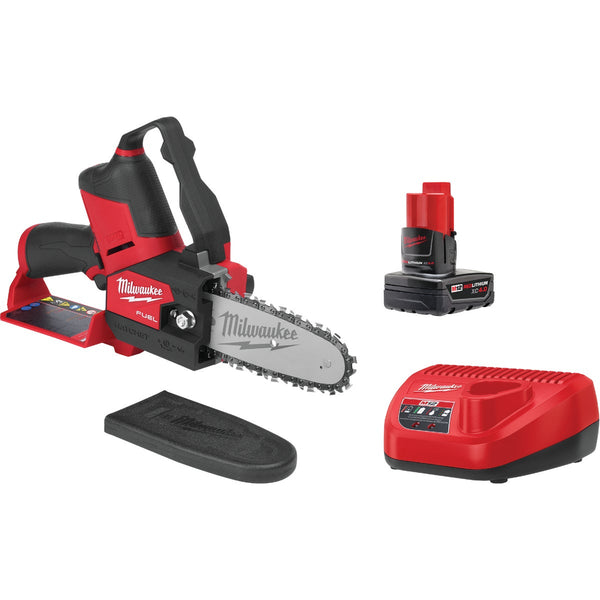 Milwaukee M12 FUEL HATCHET Brushless 6 In. Cordless Pruning Saw Kit with 4.0 Ah Battery & Charger