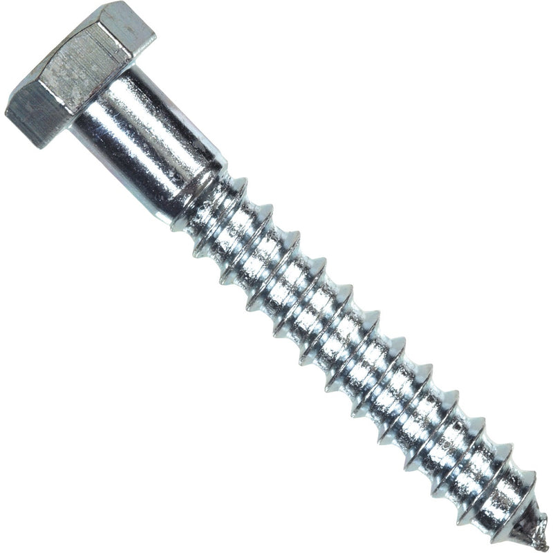 Hillman 1/4 In. x 2-1/2 In. Zinc Hex Lag Screw (100 Ct.)