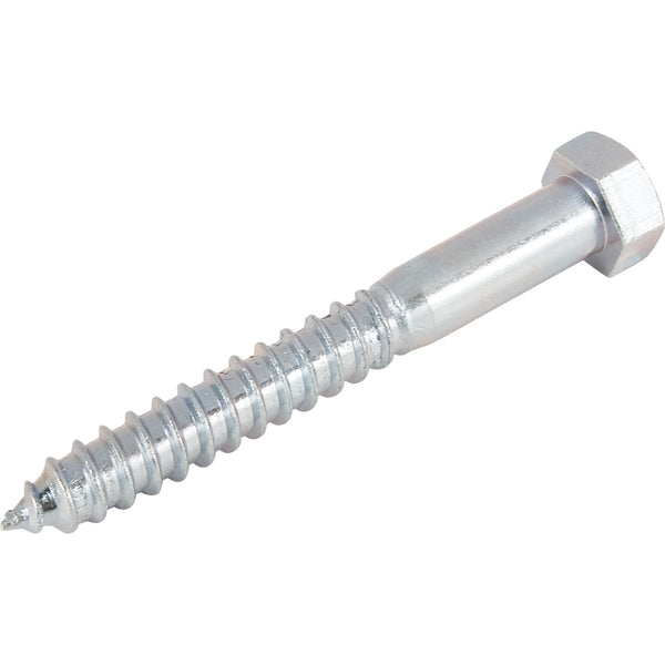 Hillman 3/8 In. x 2-1/2 In. Zinc Hex Lag Screw (50 Ct.)