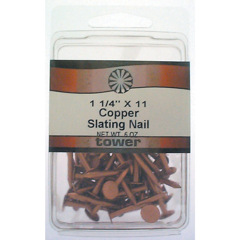 Hillman Anchor Wire 1-1/4 In. 11 ga Copper Slate Specialty Nails (5 Ct., 6 Oz.)