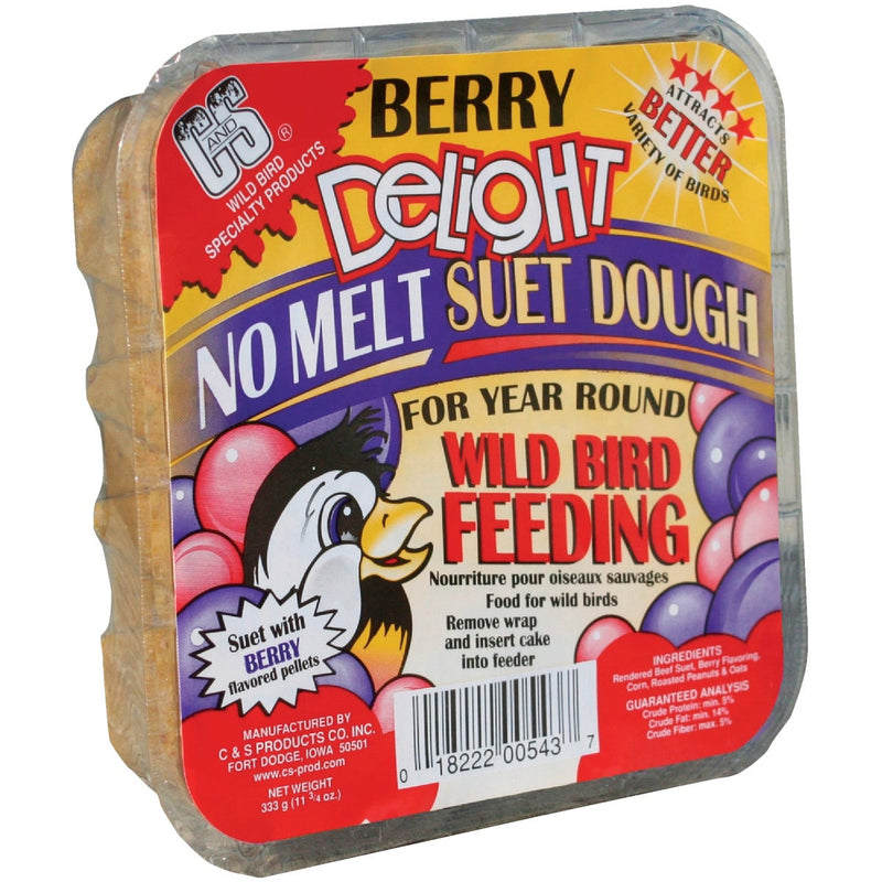 C&S 11.75 Oz. Berry Delight No Melt Suet Dough