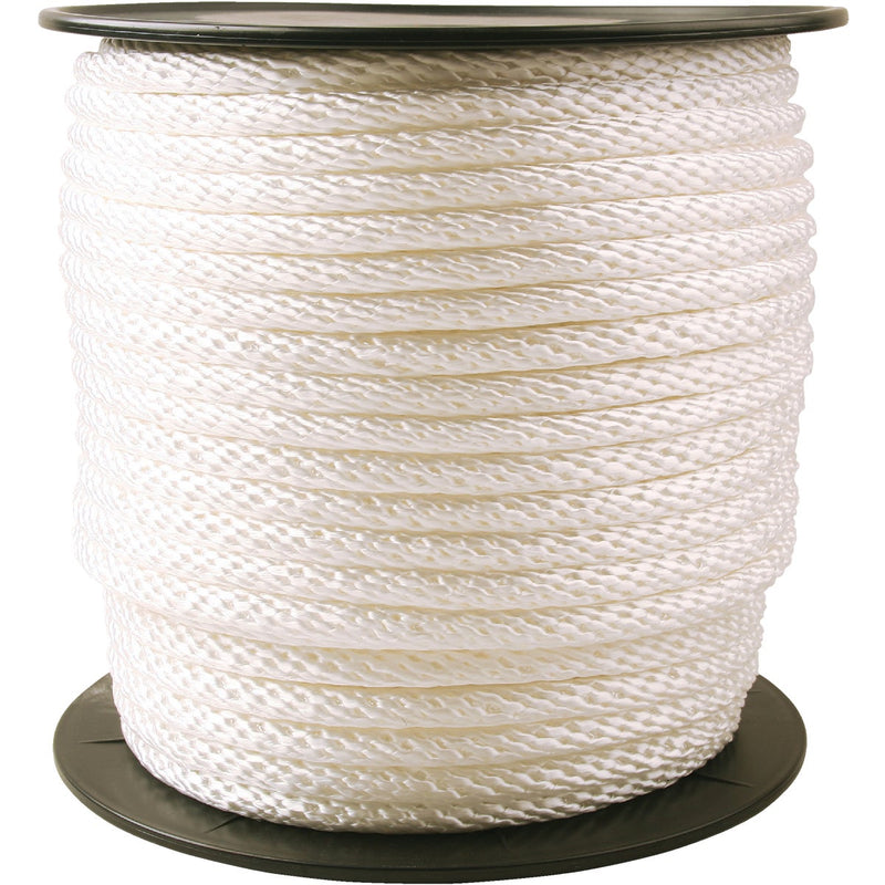 Do it Best 1/2 In. x 250 Ft. White Braided Nylon Rope