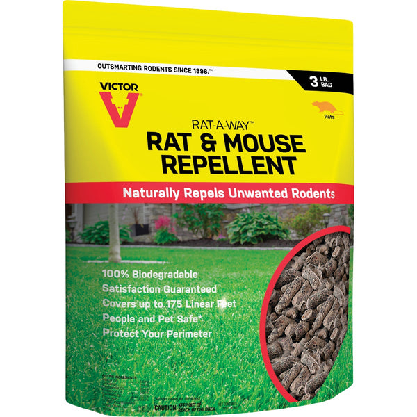 Victor Rat-A-Way 3 Lb. Granular Natural Rat & Mouse Repellent