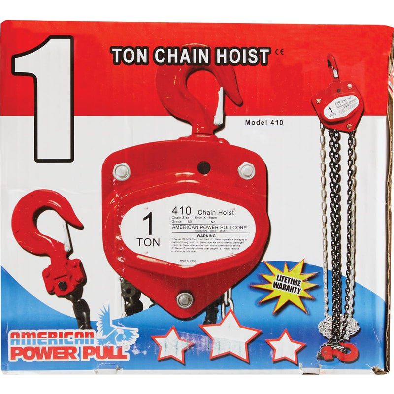 American Power Pull 2000 Lb. 10 Ft. Lift Chain Block Hoist