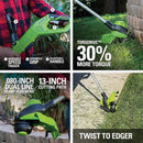 Greenworks 24V 13 In. String Trimmer with 4.0 Ah Battery & Charger