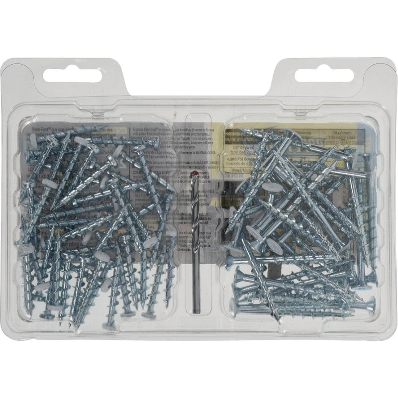 Bore-Fast Pan & Wafer Head Anchor & Screw in One Kit (72-Piece)
