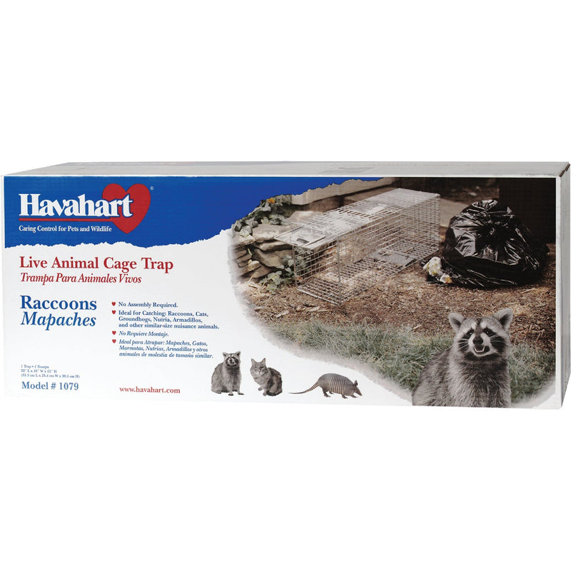 Havahart Professional Galvanized Steel 32 In. Large Live Animal Trap