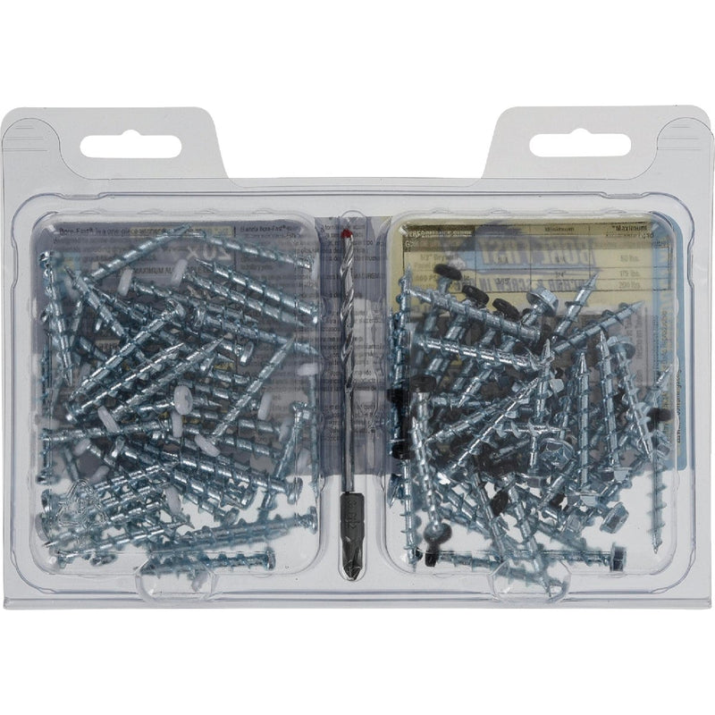 Bore-Fast Pan & Hex Washer Head Anchor & Screw in One Kit (82-Piece)