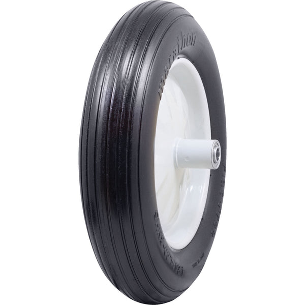 Marathon 16 x 480/400-8 In. Flat Free Wheelbarrow Wheel