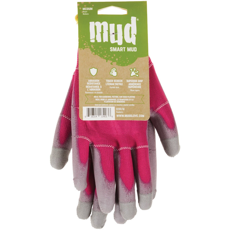 Smart Mud Women's Medium Polyester Raspberry Garden Glove