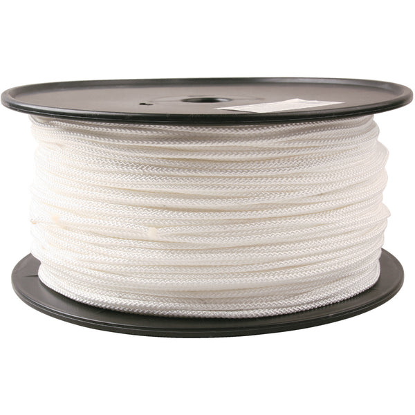 Do it Best 9/64 In. x 1000 Ft. White Braided Nylon Rope