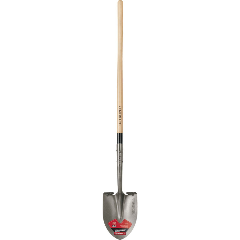 Truper Pro 48 In. Wood Handle Round Point Shovel