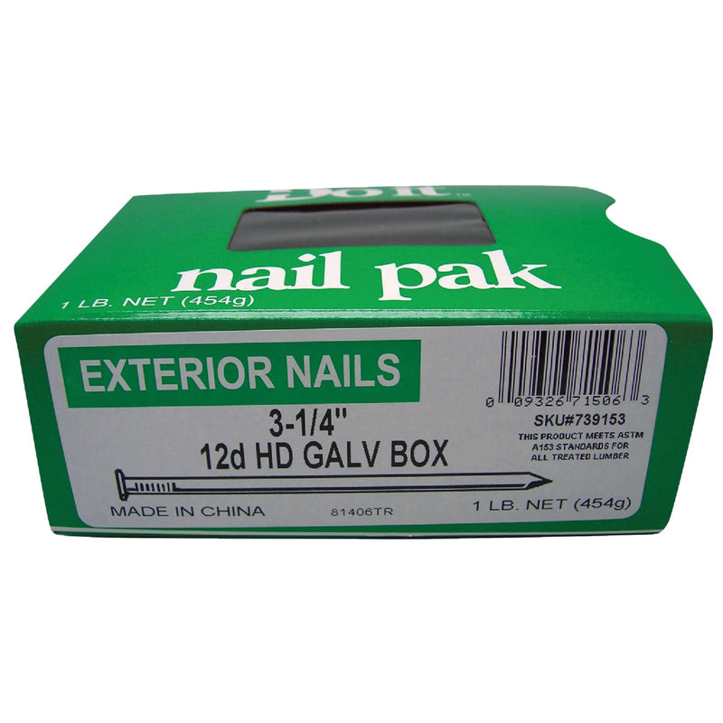 Do it 12d x 3-1/4 In. 10-1/2 ga Hot Galvanized Box Nails (88 Ct., 1 Lb.)