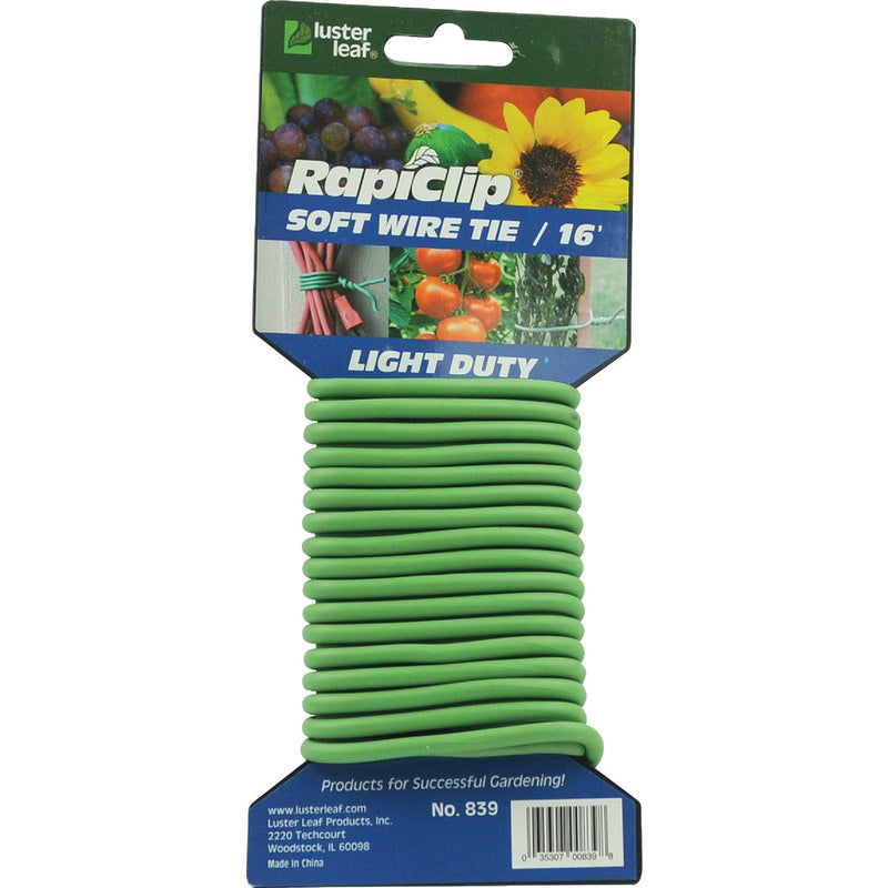 Rapiclip 16 Ft. Green PVC/Rubber Light-Duty Garden Twist Tie