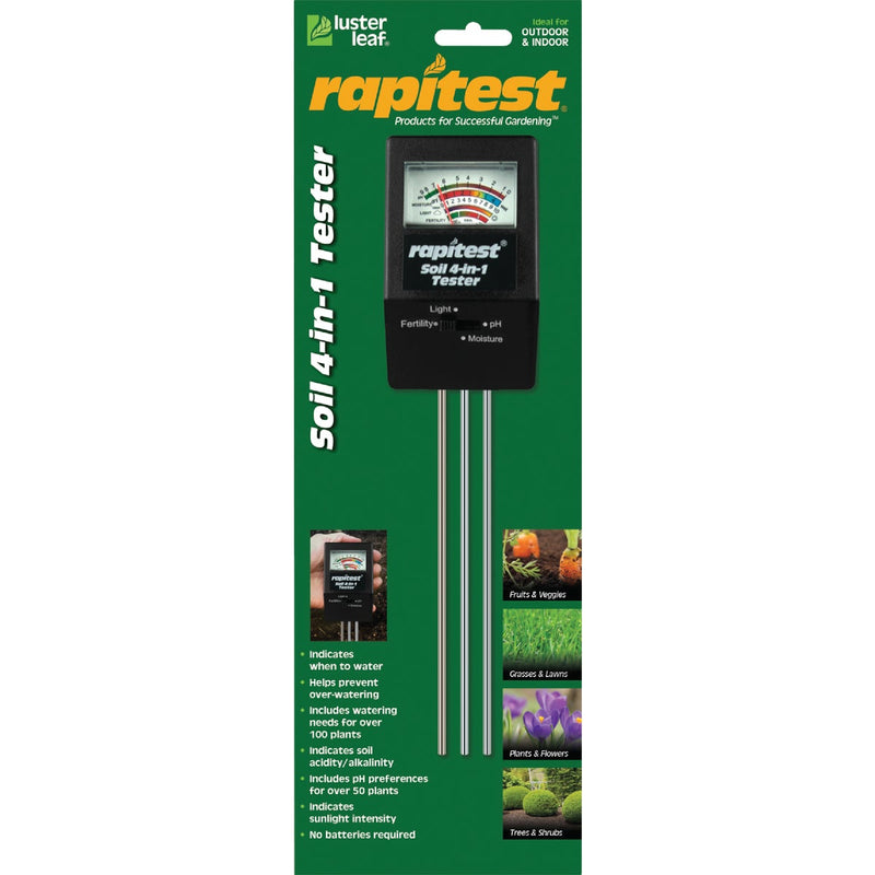 Rapitest Plastic 4-In-1 Mini Soil Tester